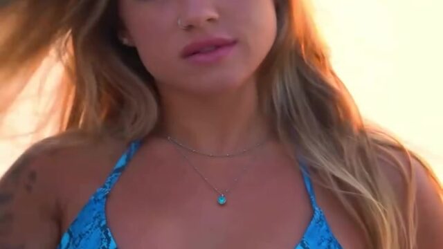 Caleigh Mackenzie Shows Off Her Body On The Beach